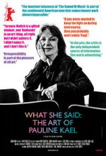 Watch What She Said: The Art of Pauline Kael M4ufreemovies
